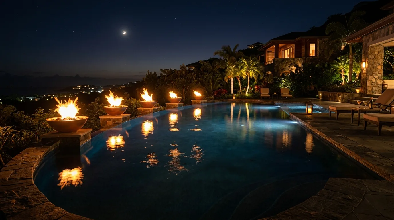 Resort-Style Pool Lighting